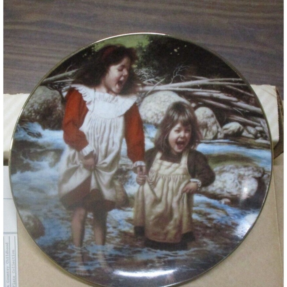 Cooling Off, A Country Childhood Collection, Jim Daly Plate